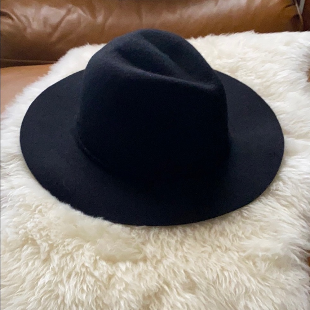 J crew black wool hat